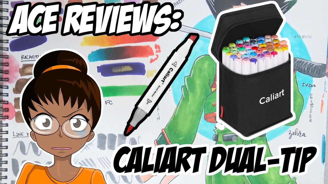AceLayer Reviews: ALCOHOL BRUSH MARKERS - Caliart Dual Tip Markers ft. Gon Freaks (Hunter x Hunter)