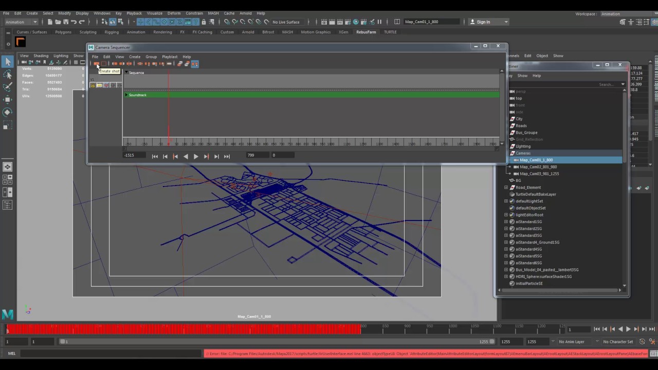 Autodesk Maya WorkSmart 04 - Merging more than one camera animation