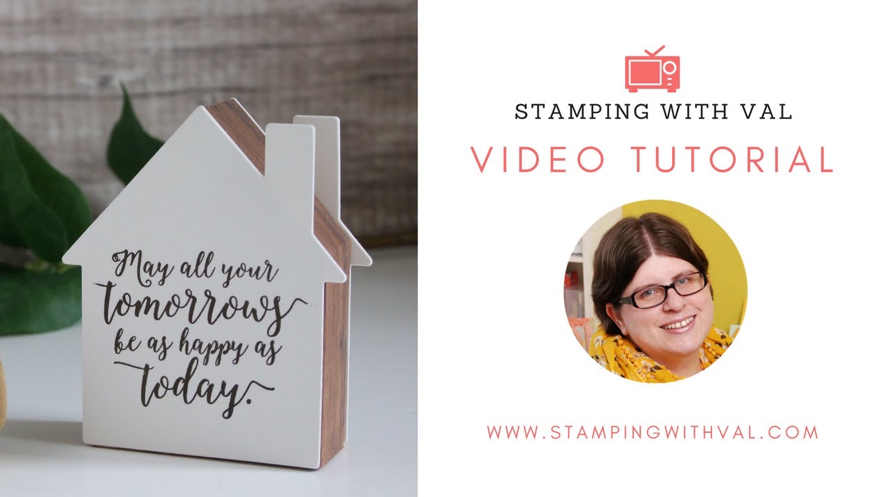 Cute Little House Home Decor Using Welcome Home Framelits from Stampin' Up!