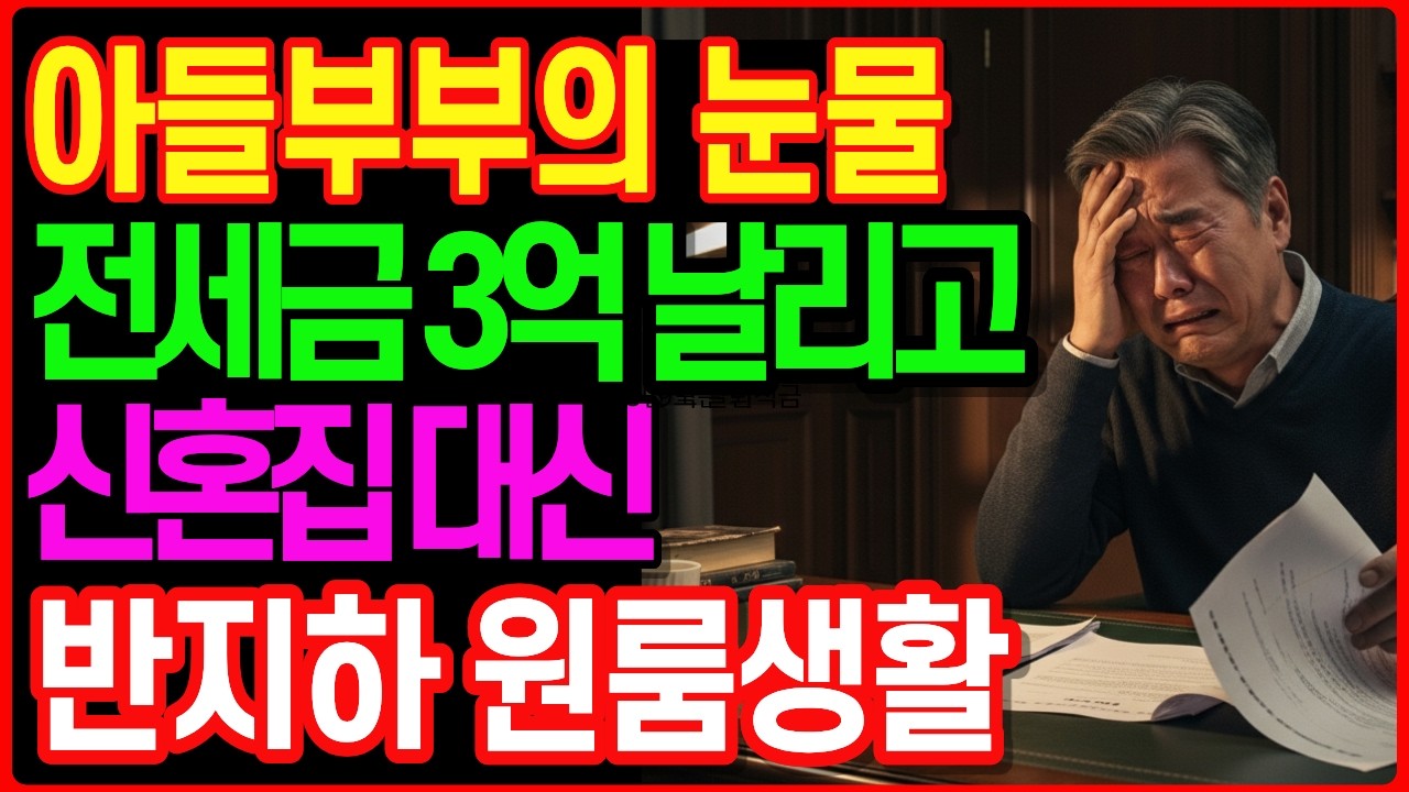 전세사기 비극 외동아들 잘 살라고 전세 3억2천 해줬는데… 결국 경매로 갔습니다ㅣ노후자금사연 ㅣ노후사연 ㅣ인생사연 ㅣ오디오북