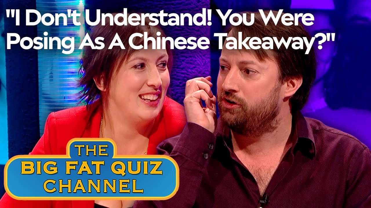 David Mitchell Perplexed By Miranda's Chinese Takeaway Joke | Big Fat Quiz