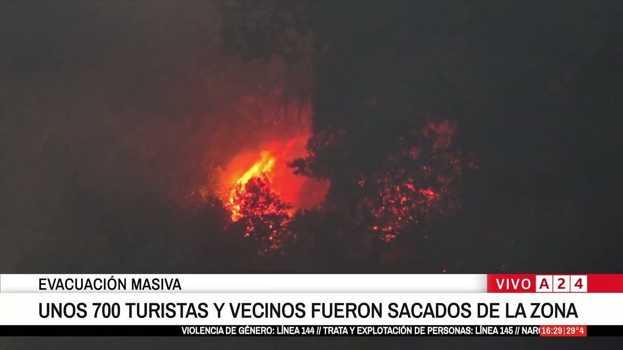 🔴 INCENDIO FORESTAL EN CHUBUT: EL FUEGO ARRASÒ 10 CASAS Y HAY CIENTOS DE EVACUADOS