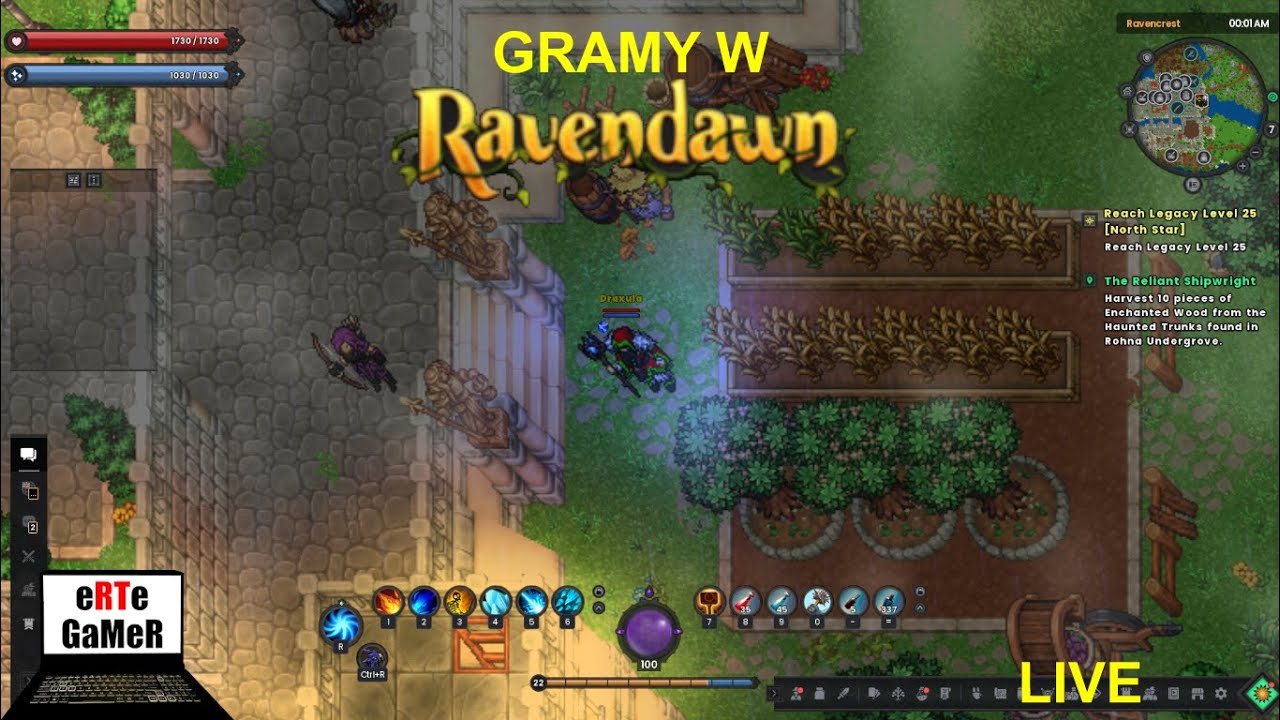 Poniedziałkowy Szał w Rivendawn! :D ! | #ravendawn  #eRTeGaMeR #live #Tibia