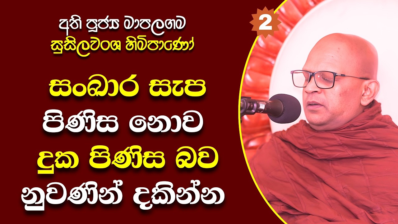 164 Ven Mapalagama Susilawansa Himi | අනිච්ච ලක්ෂණය | සමස්ත ධර්මයම ලක්ෂණ දෙකකින් | ද්වතානුපස්සනාව
