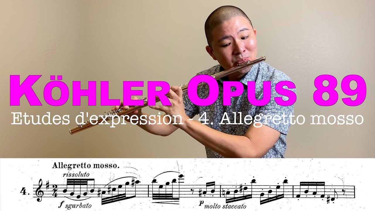 K&ouml;hler Opus 89 No. 4 Flute Etude | Allegretto Mosso in E Minor from 