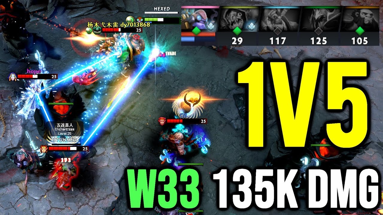 135k Damage 1v5 Defense Epic Tinker Plays by Liquid.w33 Dota 2