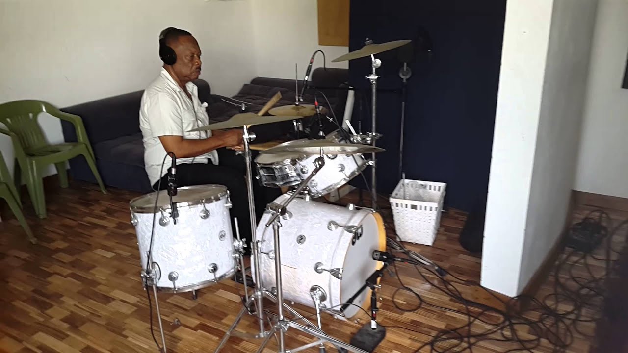 Ken Jones from legendary Barbadian band The Troubadours laying a spouge rhythm