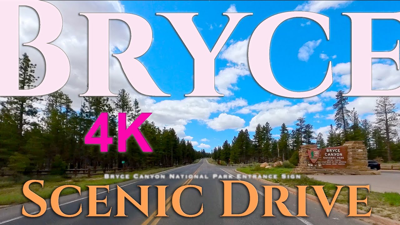Bryce Canyon National Park Scenic drive 4K