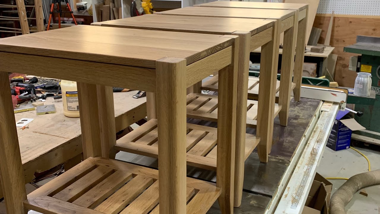 How I Built These White Oak End Tables