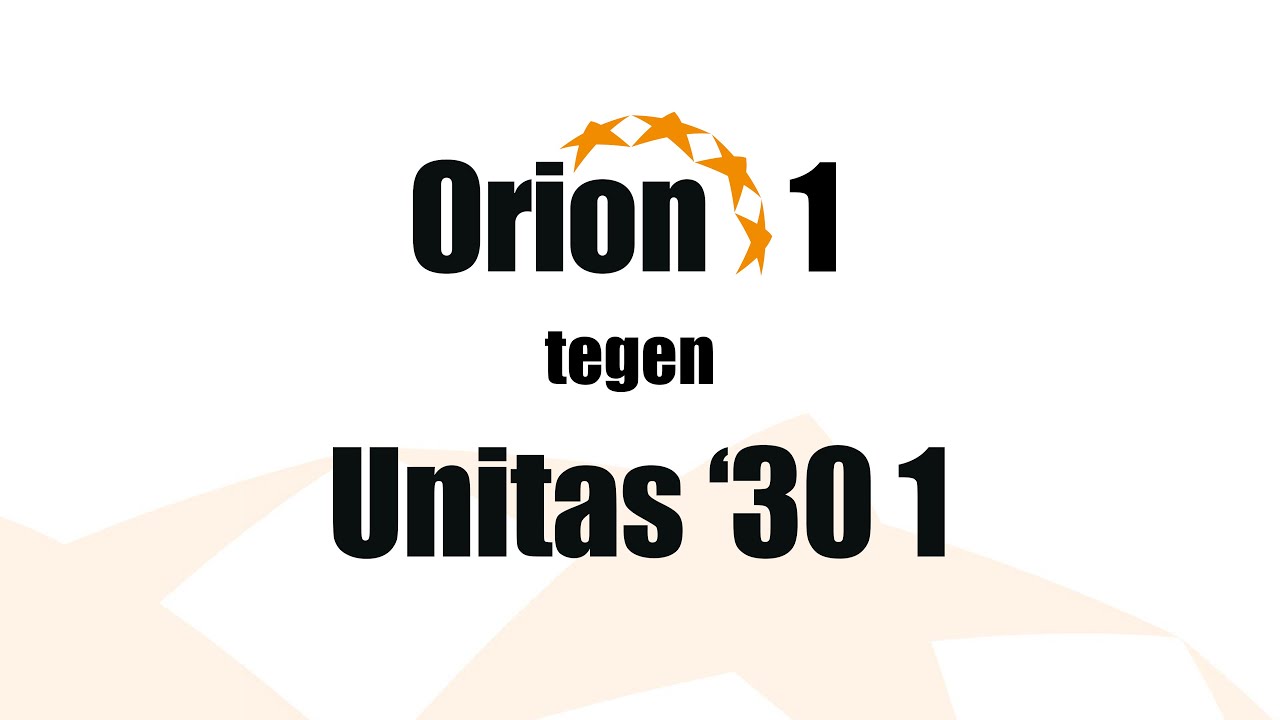 Orion 1 vs  Unitas '30 1 (10 dec 2023)