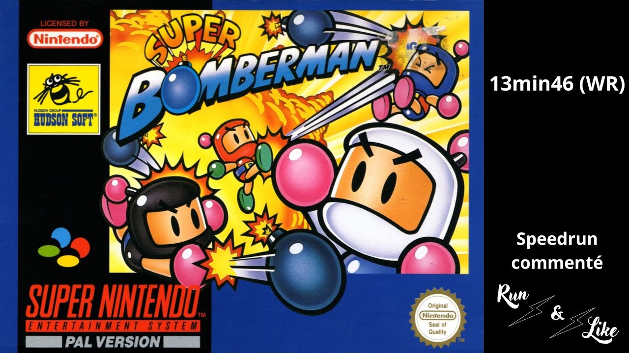 SPEEDRUN COMMENTÉ - Super Bomberman SNES Any% en 13min46 par YAOYOROZU (WR)