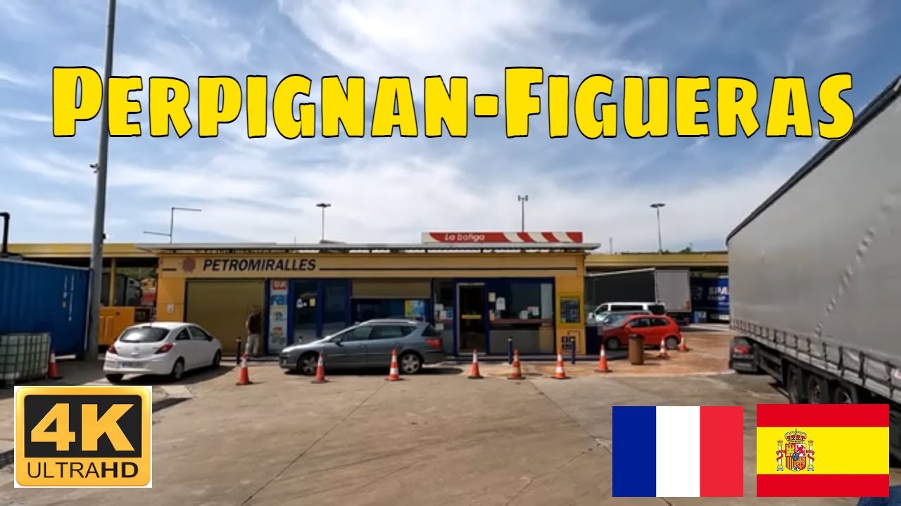 Perpignan-Figueras Espagne - Driving- French region