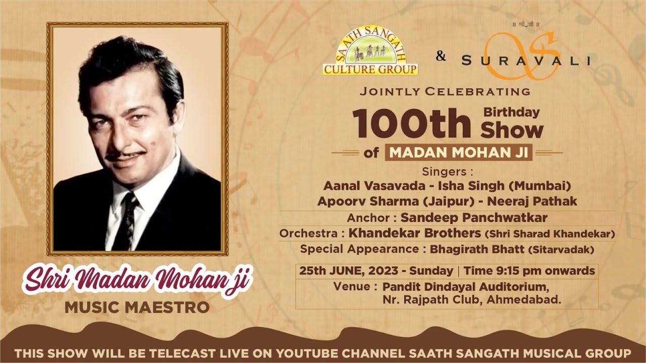 100th Birthday Madan Mohan Ji Show Edited Version
