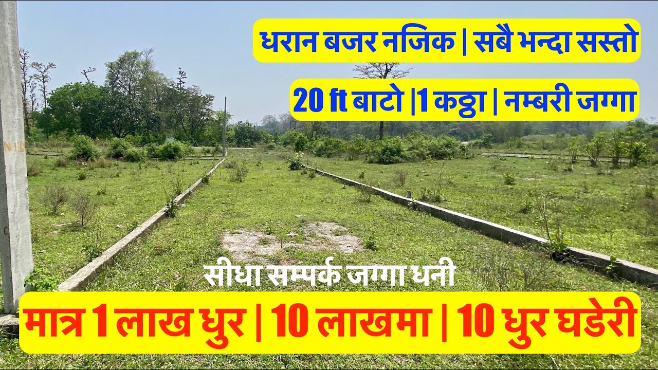 10 Lakh| 10 Dhur| sasto Ghaderi| Near Dharan| Cheapest land for sale| 20 ft Road @realestatenepal01