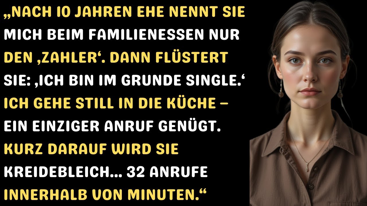 Meine Frau nannte mich an Thanksgiving nur „der Zahler“ – doch ein Anruf zerstörte ihr ganzes Leben