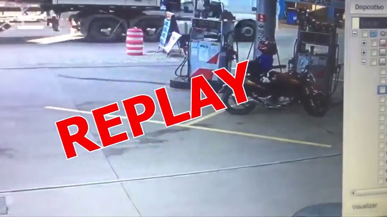 Moto pega fogo em posto de combust&iacute;veis, por qu&ecirc;?