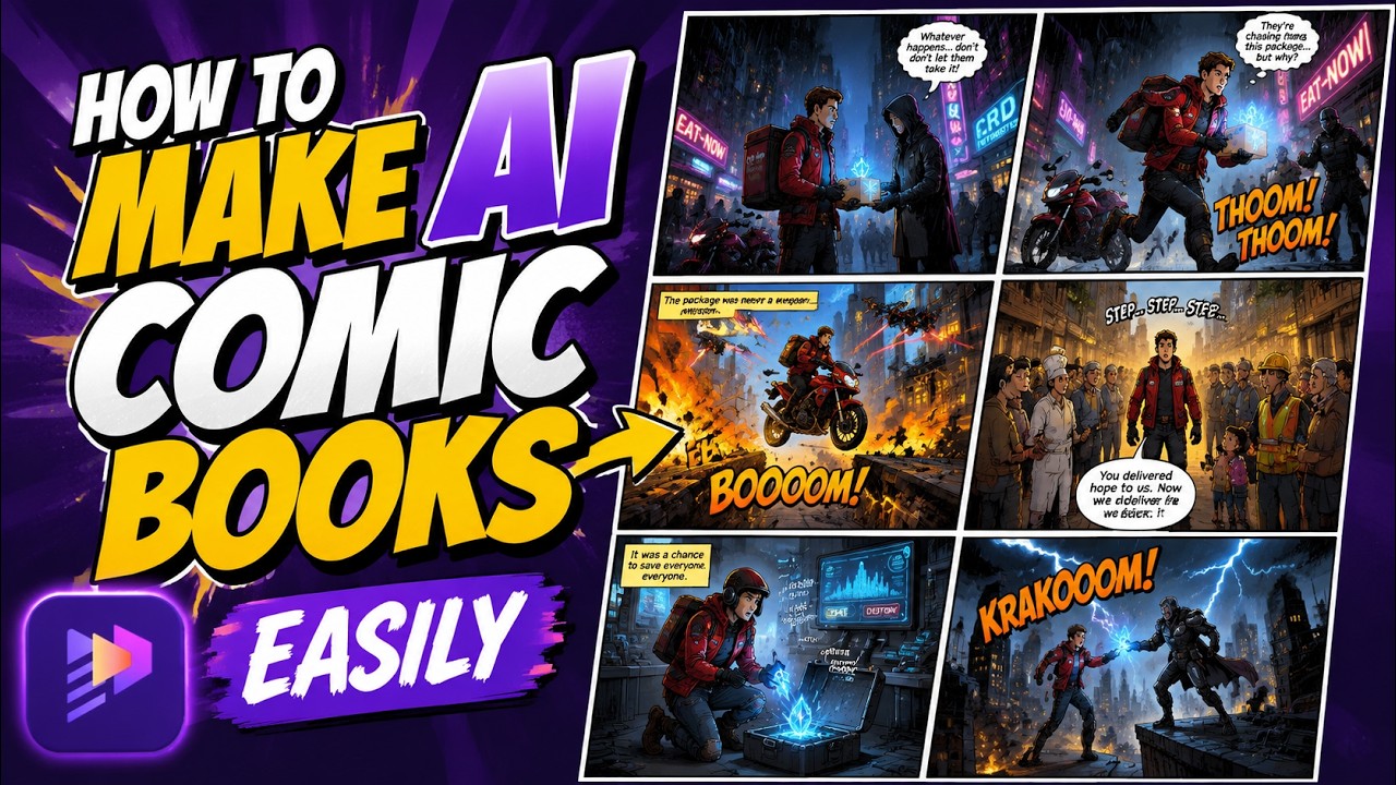 How to Make AI Comic Books with Consistent Characters | No Skills Needed