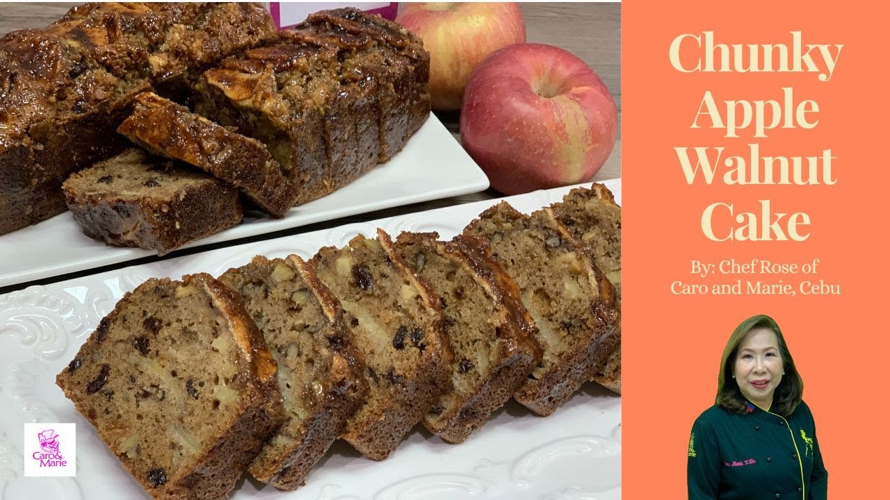 Chunky Apple Walnut Cake