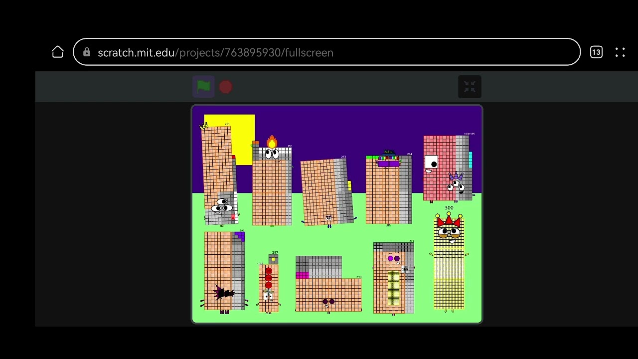 Numberblocks band retro 291-300 F# Key But remake 