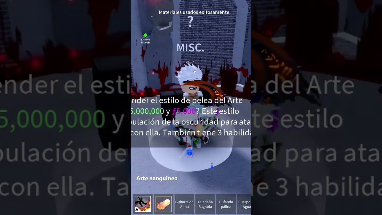 Arte sangu&iacute;neo 😬  #bloxfruits #shorts #roblox #onepiece #robloxonepiece