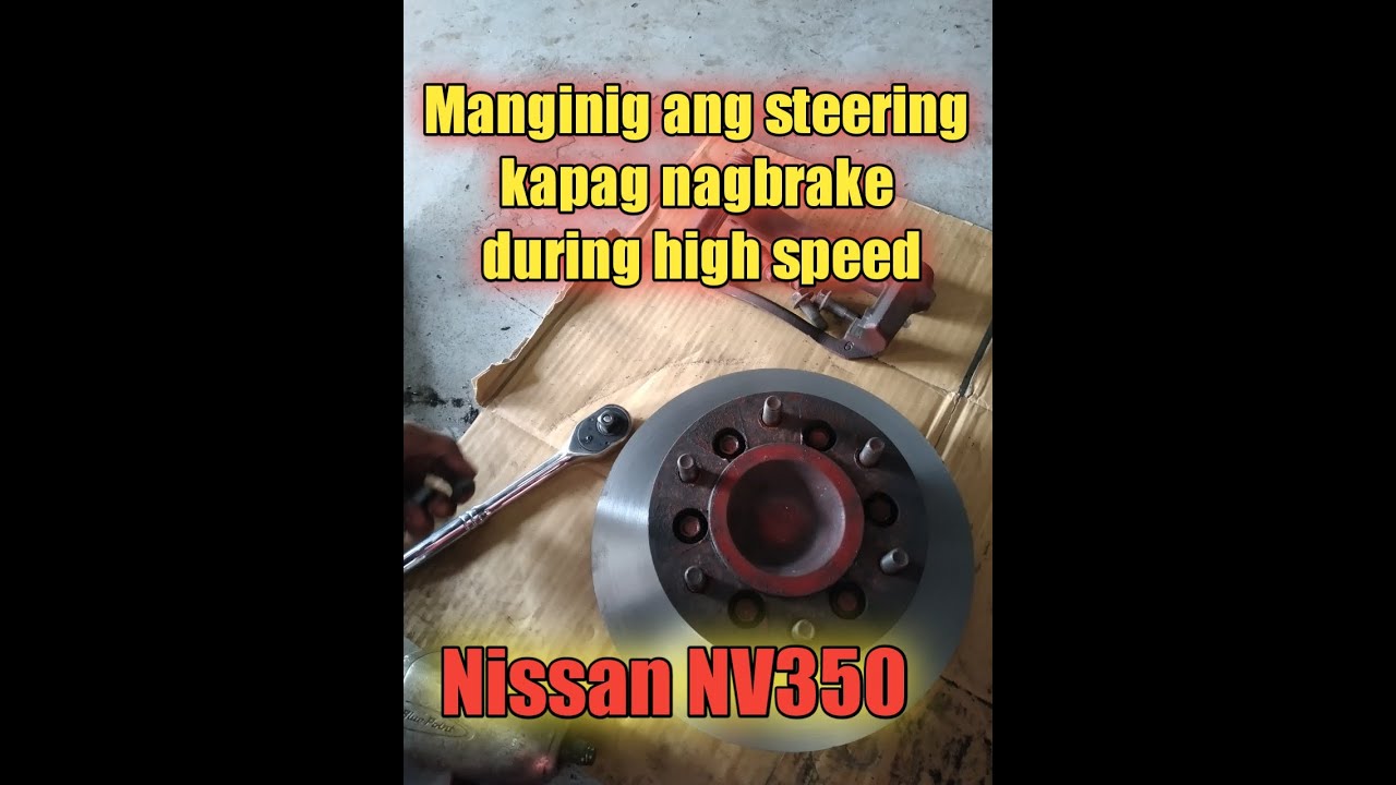 pull down rotor disk  and reface nissan NV350