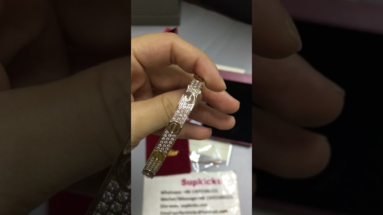 CARTIER LOVE BRACELET, DIAMOND PAVED Pink gold review