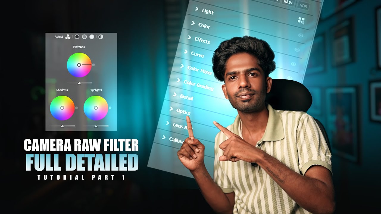 CAMERA RAW FILTER PHOTOSHOP || full detailed tutorial video || part 1 || THINKPRO