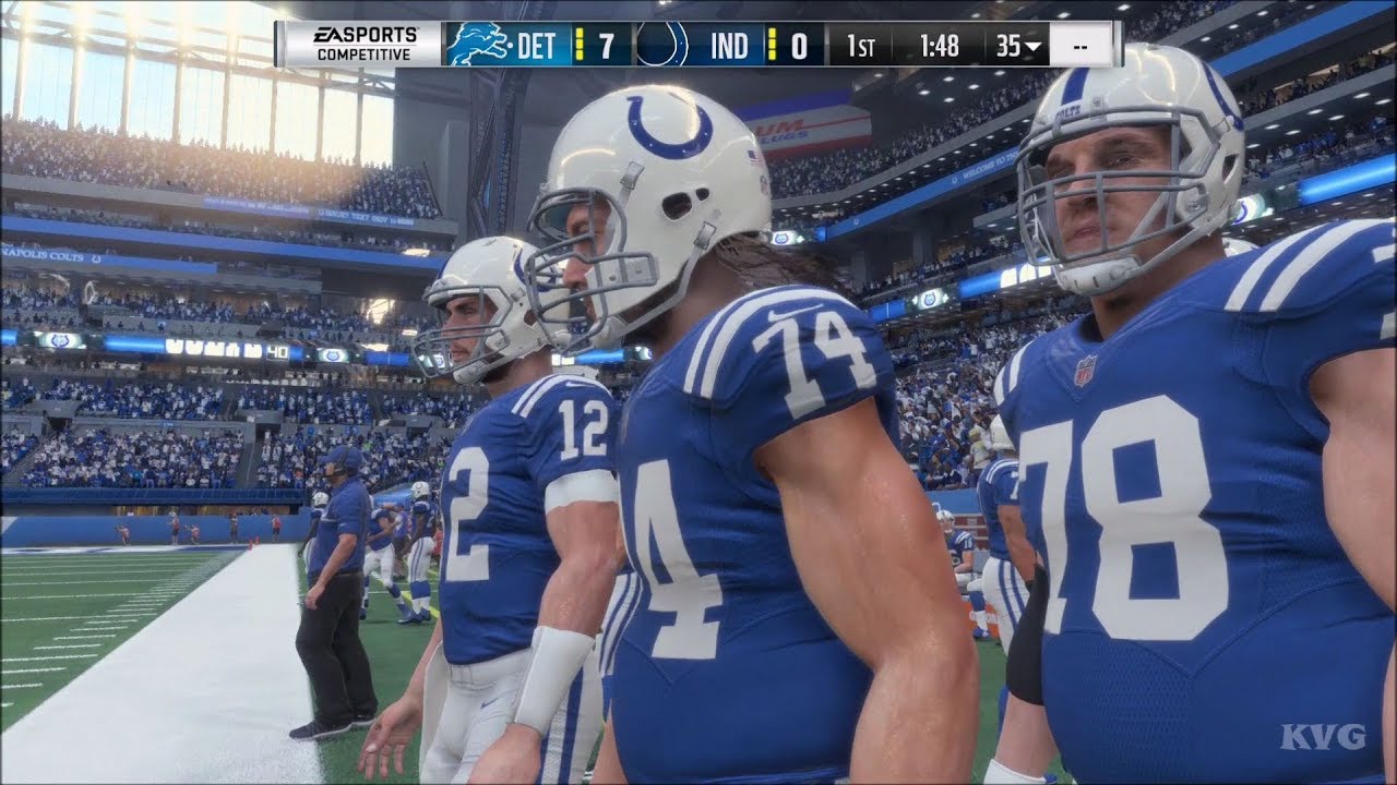 Madden NFL 18 - Indianapolis Colts vs Detroit Lions - Gameplay (HD) [1080p60FPS]