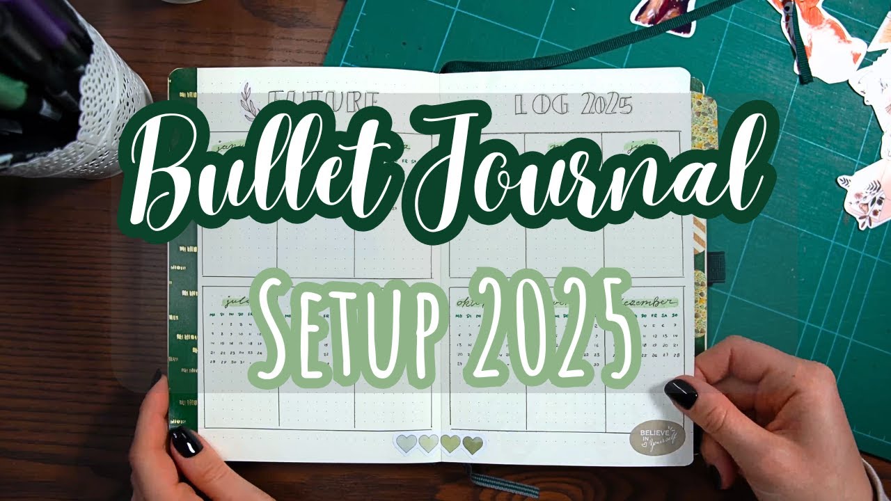 Endlich wieder BUJO! 💚 Bullet Journal Setup 2025 | Plan with me | Deutsch