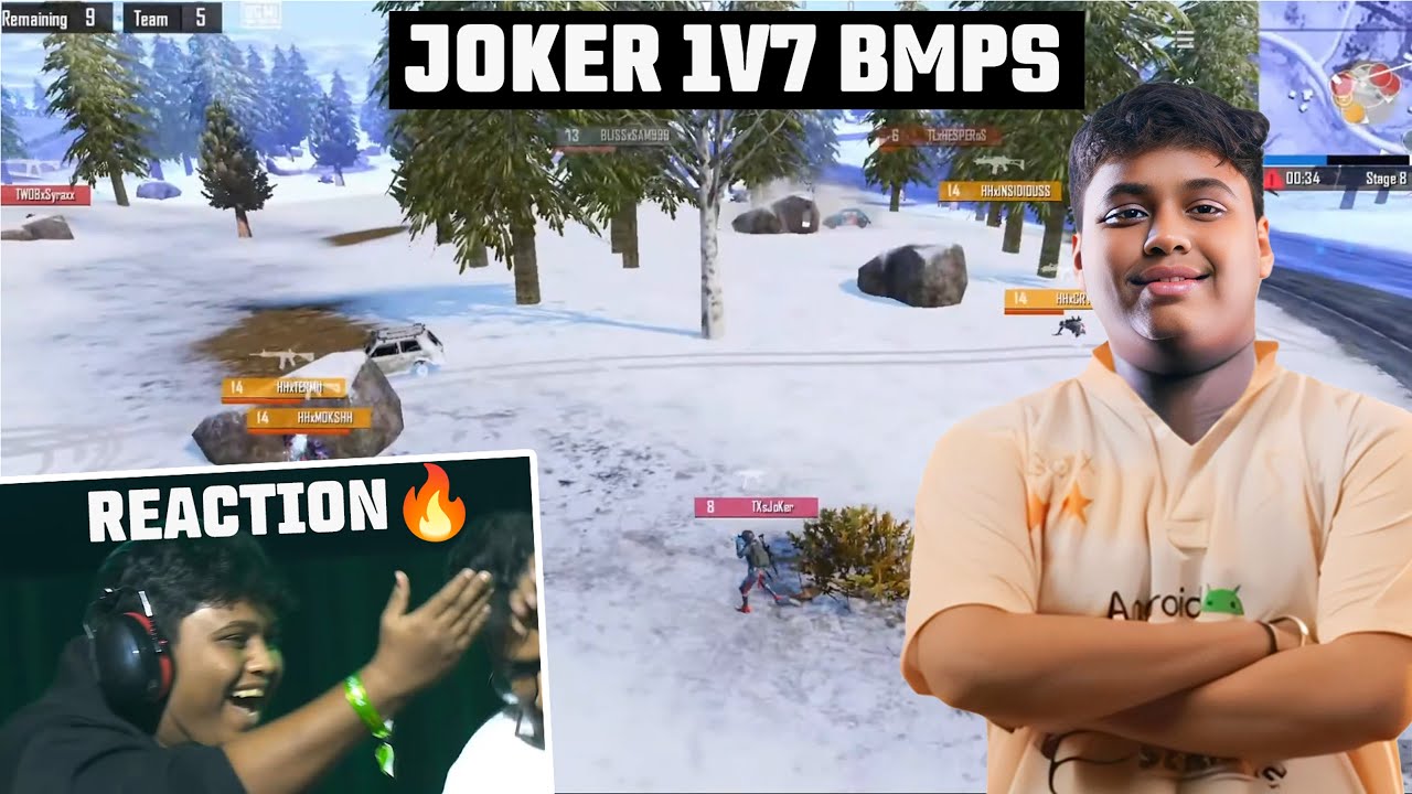 TX JOKER 1V7 REACTION EVERYONE SHOCKED | TEAM XSPARK