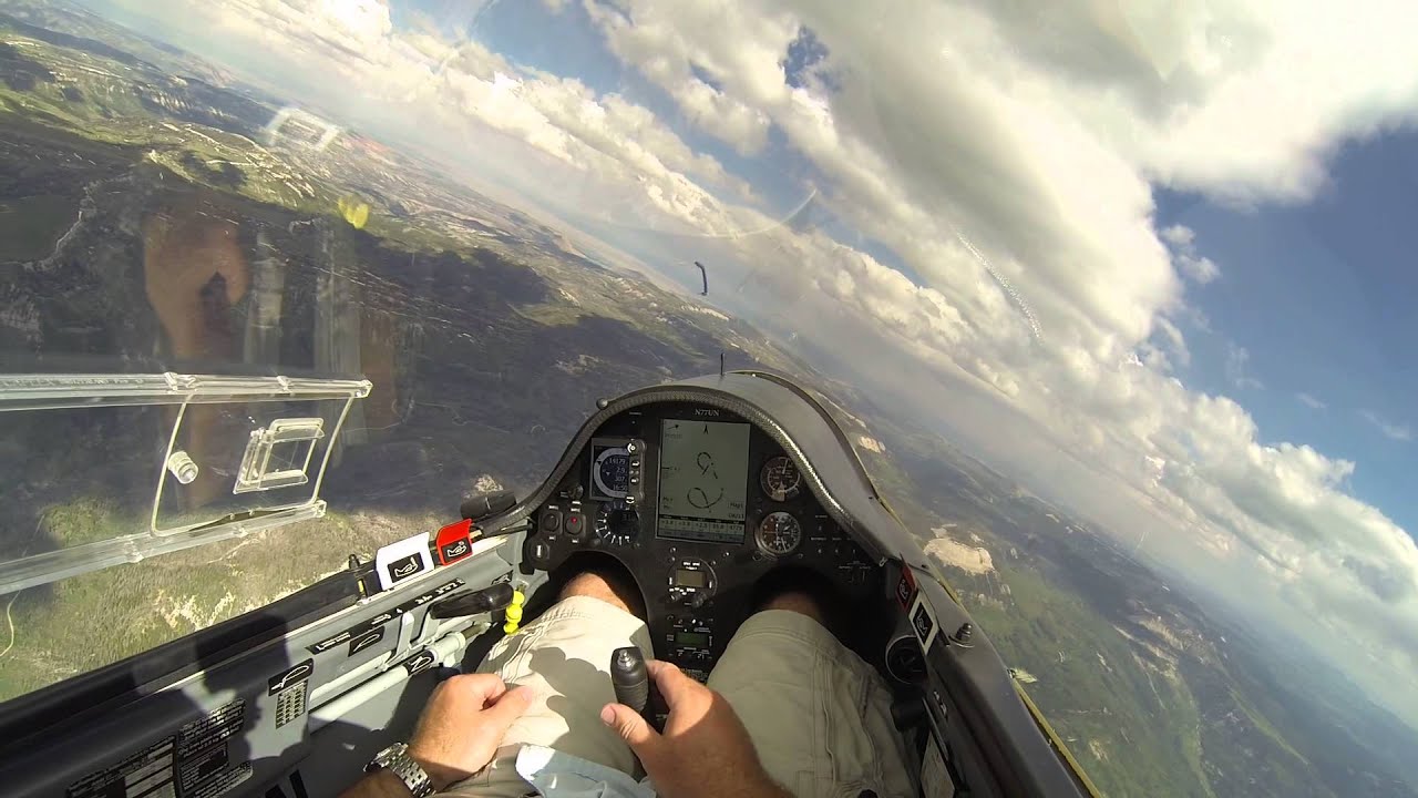 Glider Tour Around Manti, Utah in Strong Thermals