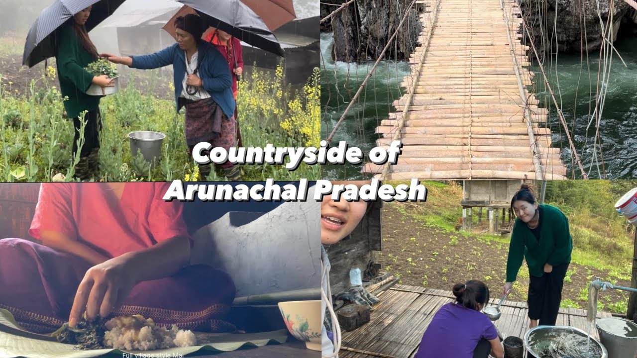 Slow village life in Arunachal Pradesh | low-key vlog | fam 💚 #tuting #arunachalpradesh
