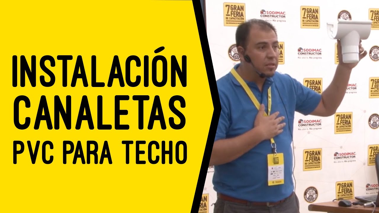 Instalación de Canaletas de PVC para Techo