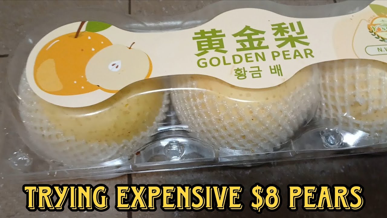 Asian Golden Pears Taste Test Fruit Review 