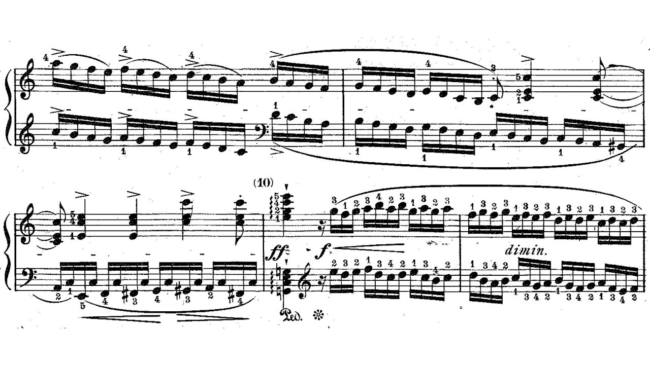 J.B. Cramer Fifty Selected Piano Studies No. 1