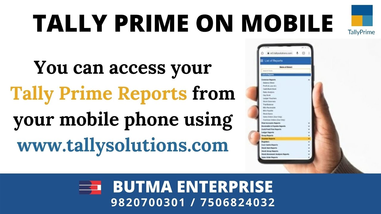 Tally Reports in Browser II How to use Tally Prime on Mobile II TallyPrime 2.0
