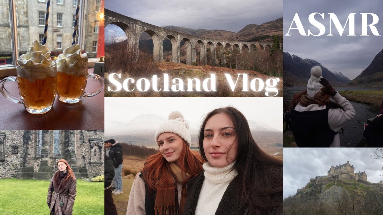 ASMR Scotland Vlog 🏴󠁧󠁢󠁳󠁣󠁴󠁿⚡️Close Whispers and Fluffy Mic Brushing with some Mouth Sounds