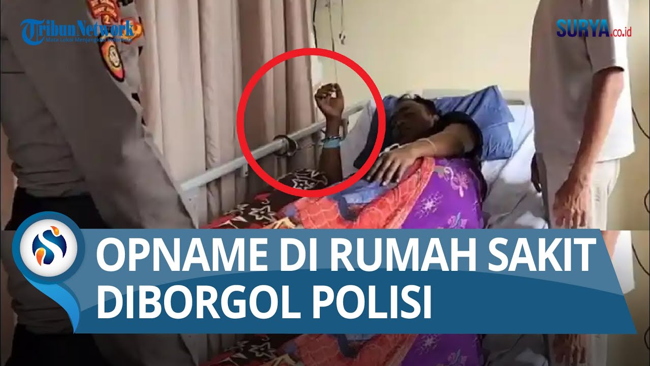 Pelaku Begal Motor Tergolek Lemah di Rumah Sakit Bangkalan, Polisi Besuk sambil Bawa Borgol