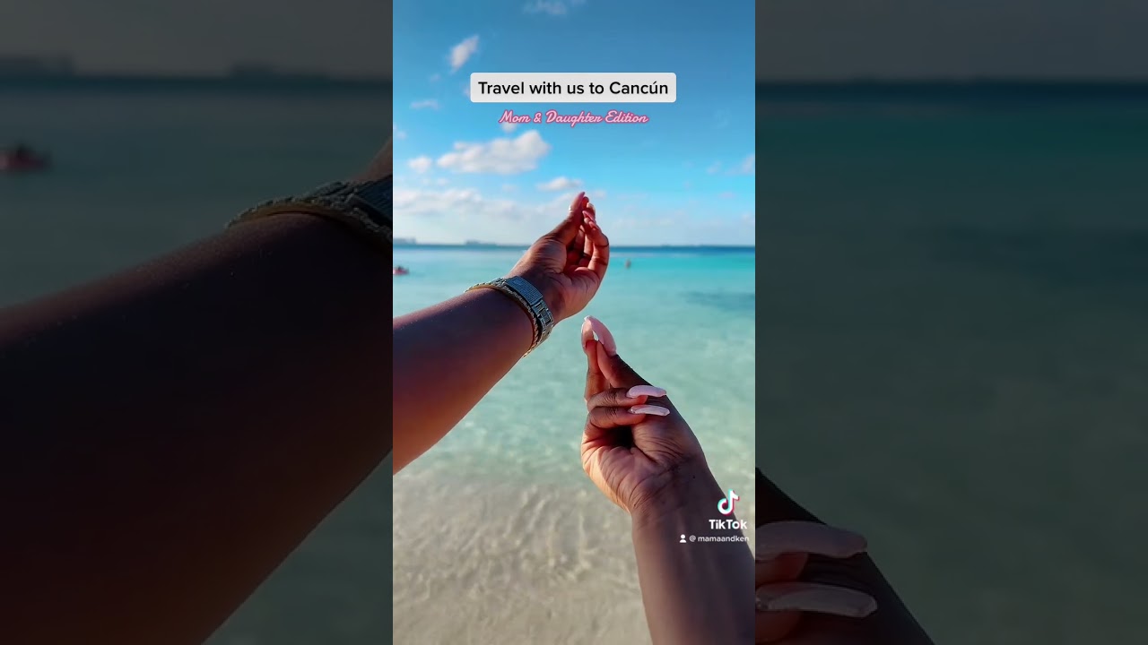 A much needed vacation 🏝️💕 @mamaandken #momanddaughter #travel #traveltransitions #cancun #viral