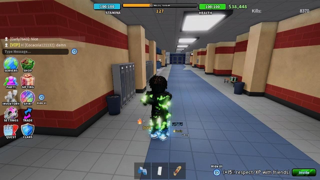 Just grinding fight in a school.