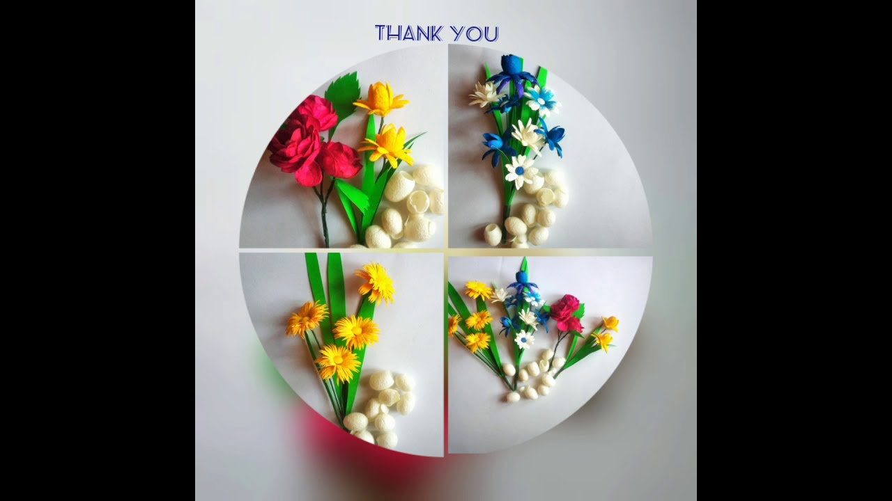 Silk cocoon flowers