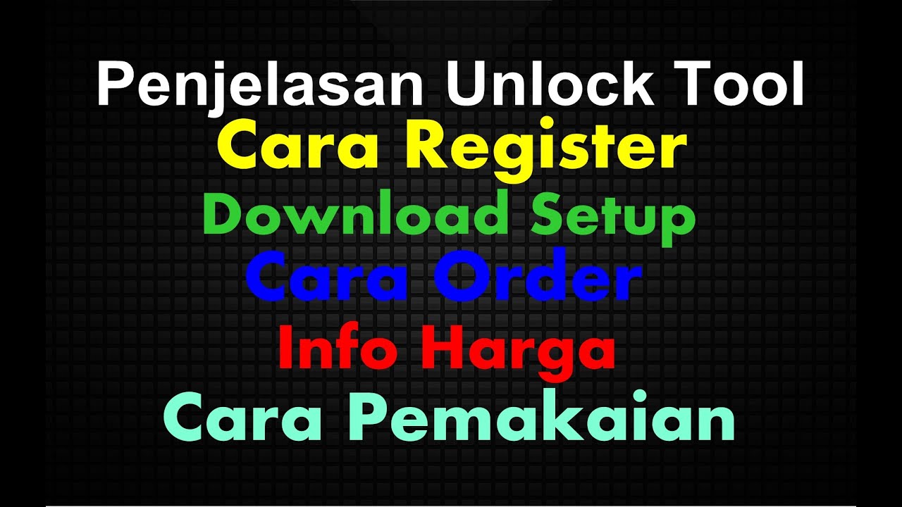 Kupas Tuntas Cara Mendapatkan Unlock Tool dan Informasi Lainnya.