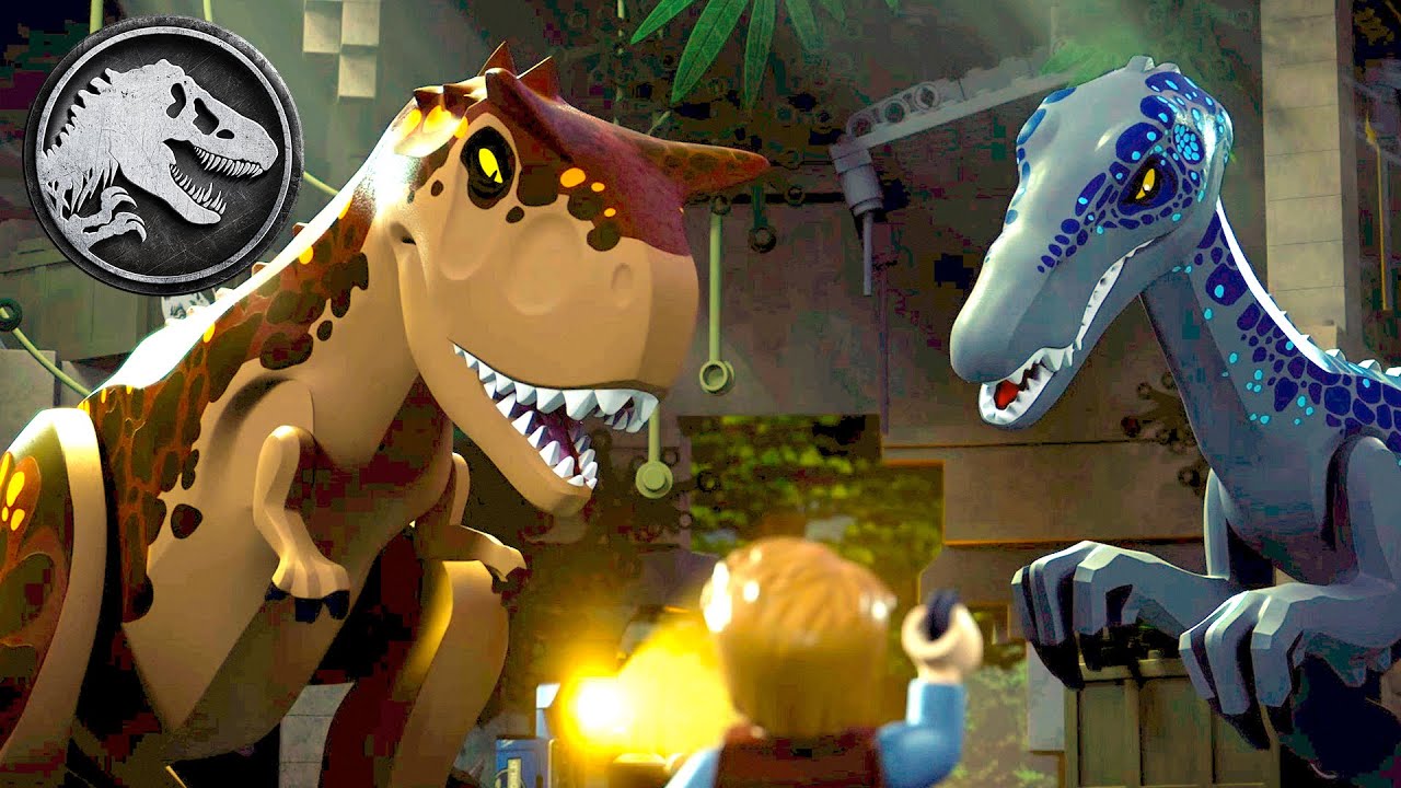 ¡Atrapados en el medio! ¡Dino-pelea! | LEGO JURASSIC WORLD: LEYENDA DE LA ISLA NUBLAR