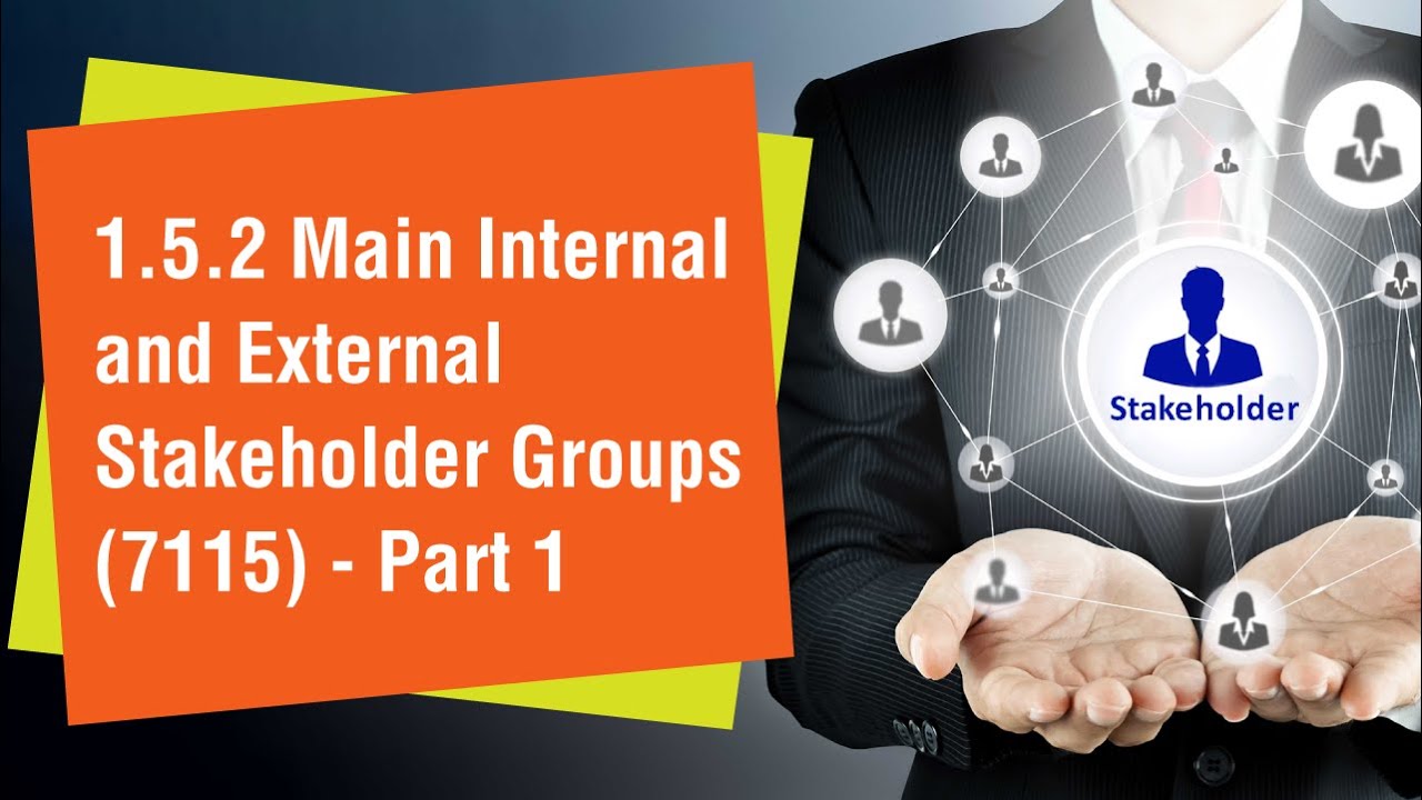 1.5.2 Main Internal and External Stakeholder Groups - Part 1
