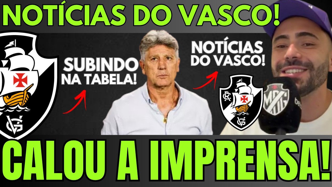 RENATO GAÚCHO CALOU A IMPRENSA! VASCO SUBINDO NA TABELA E TORCIDA DO FLU DESESPERADA! SHOW NO MARACA
