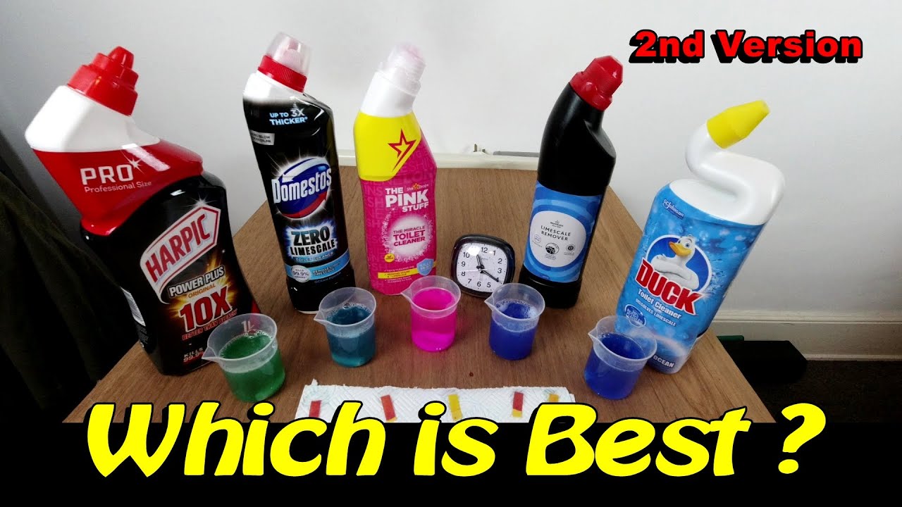 Product Testing Toilet Cleaners V2 - Harpic | Domestos | Pink Stuff | Toilet Duck | Supermarket