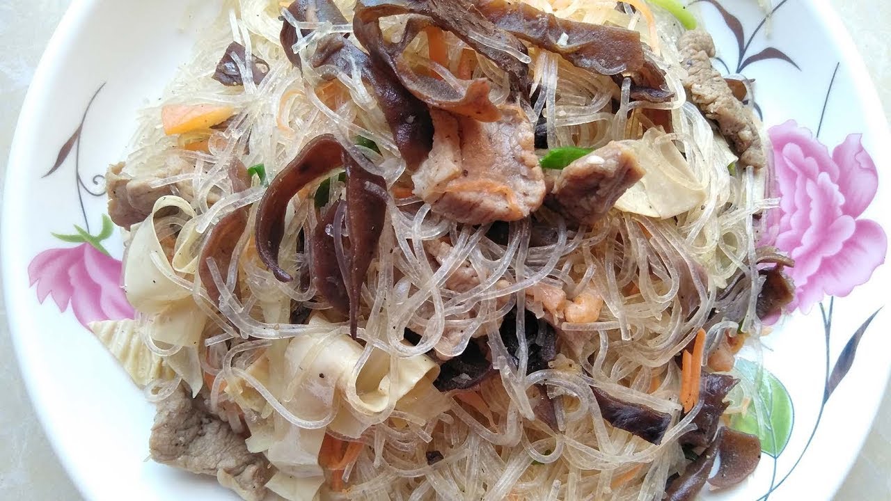 ឆាមីសួរ ឆ្ងាញ់ៗ | Stir Fried Glass Noodle (Mee Sour) Yummy