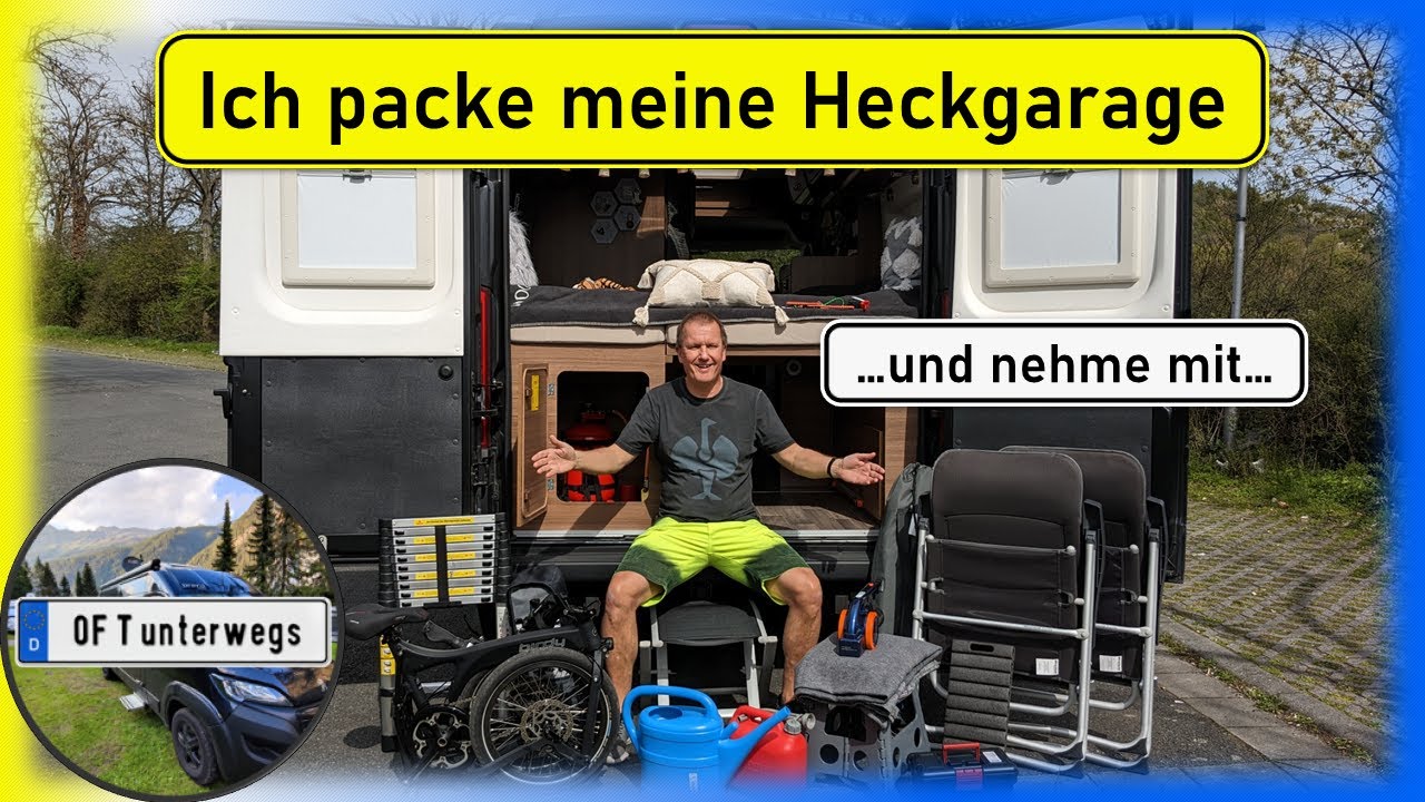 Ordnung im Heck des Kastenwagen Wohnmobil | Ladungssicherung mit Airlineschienen ! Sommer-Equipment