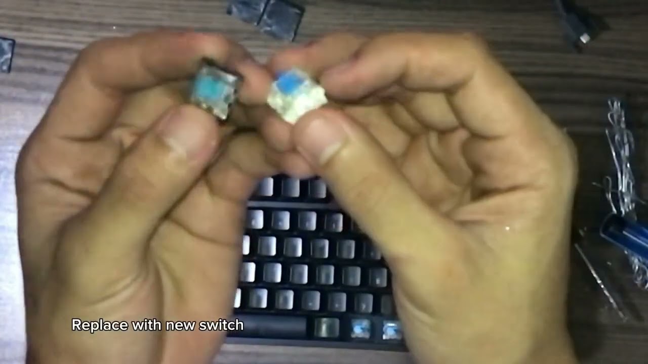 How to replace not working keyboard switch on Logitech G Pro Tenkeyless Gaming Keyboard.