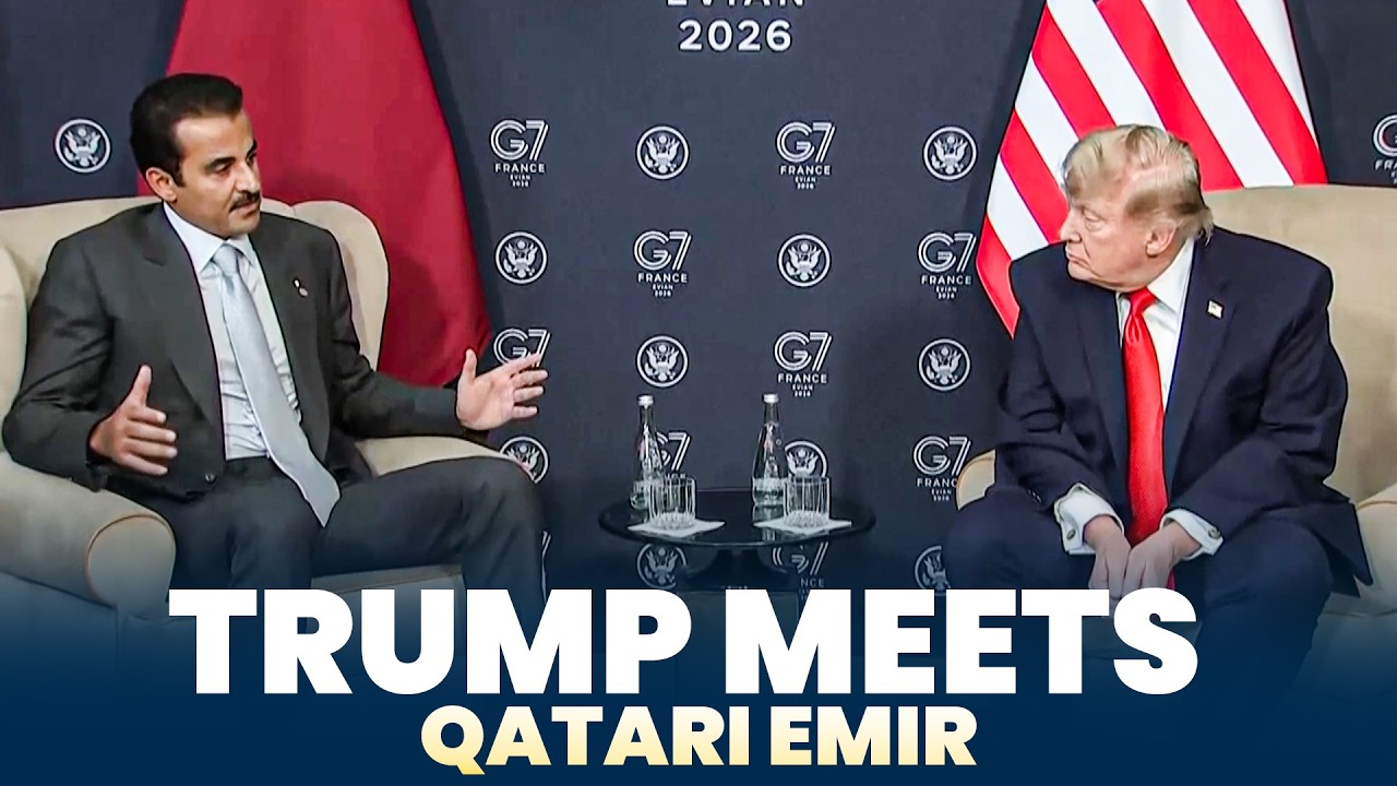 LIVE: Trump, Qatari Emir hold bilateral meeting at G7 summit in France days after US-Iran Peace deal